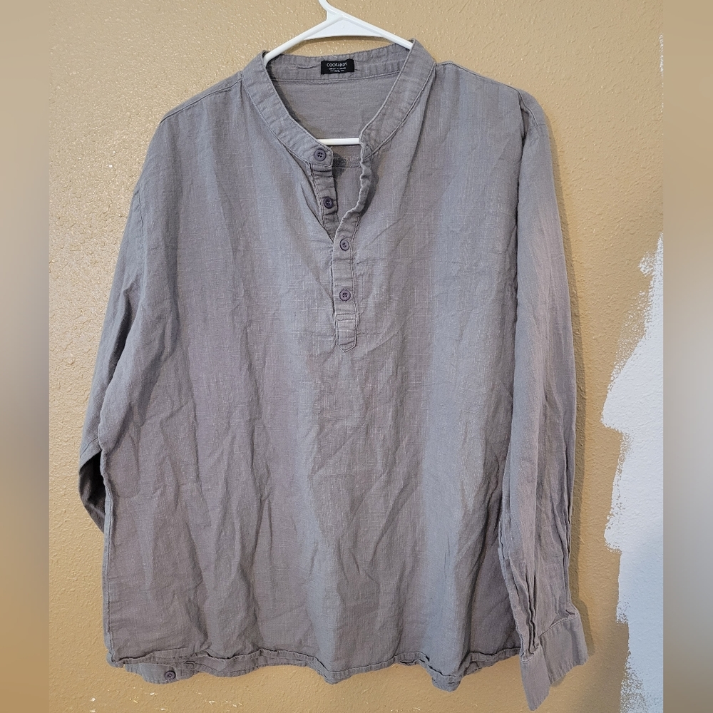 XXL Coofandy gray long sleeve